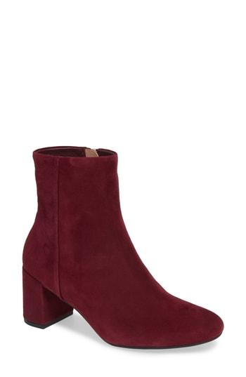 Women's Taryn Rose Cassidy Block Heel Bootie .5 M - Red