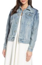 Women's Chosen By One Day Wifey Embellished Denim Jacket - Blue