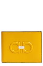 Men's Salvatore Ferragamo Firenze Logo Leather Wallet - Yellow