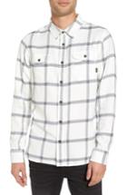Men's Vans Wayland Ii Flannel Sport Shirt - White
