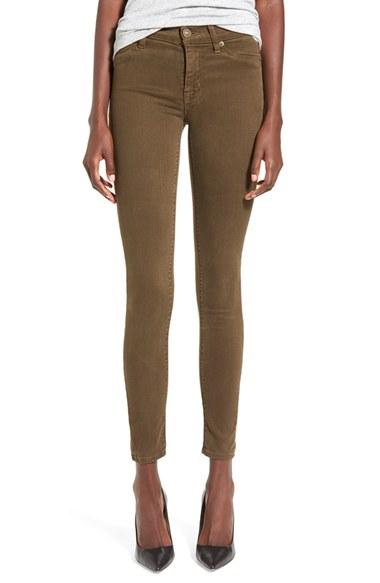 Women's Hudson Jeans Coated Super Skinny Jeans - Green