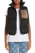 Women's Sandy Liang Primrose Down Puffer Vest - Black