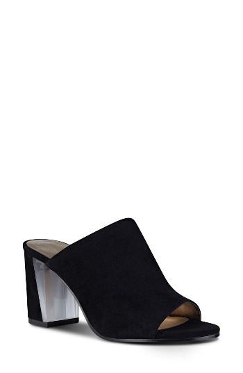 Women's Nine West Gemily Block Heel Slide Sandal M - Black