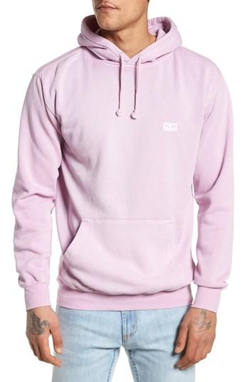 Men's Obey Jumble Lo-fi Pigment Dyed Hoodie - Purple