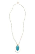 Women's Serefina Drusy Teardrop Pendant Necklace