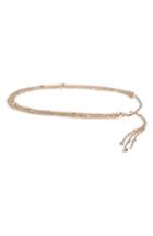 Women's St. John Collection Swarovski Crystal Chain Belt - Gold/ Silk/ Colorado Topaz