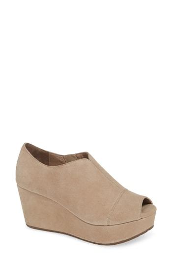 Women's Chocolat Blu Weaver Open Toe Platform Bootie M - Brown