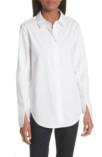 Women's Equipment Essential Layered Split Cuff Blouse - White