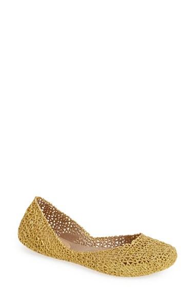 Women's Melissa 'campana Papel Vii' Jelly Flat M - Beige