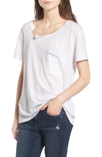 Women's Treasure & Bond Ripped Tee - White