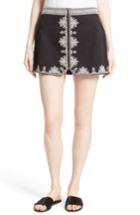Women's Joie Genovefa Embroidered Skirt - Black