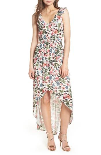 Women's Speechless Ruffle High/low Maxi Dress - Ivory