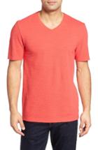 Men's Nordstrom Men's Shop Slub V-neck T-shirt - Red