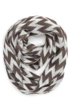Women's Accessory Collective Chevron Knit Infinity Scarf, Size - Grey