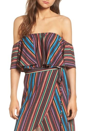Women's Show Me Your Mumu Nica Ruffle Top - Black