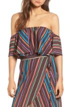 Women's Show Me Your Mumu Nica Ruffle Top - Black