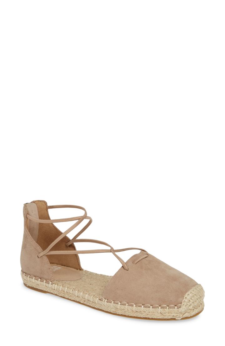 Women's Eileen Fisher Lace Espadrille M - Brown