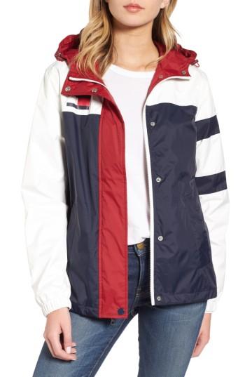 Women's Tommy Hilfiger Colorblock Windbreaker - Blue