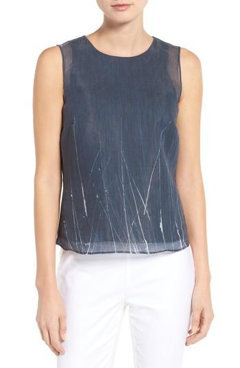 Petite Women's Nic+zoe Spring Tide Top P - Blue