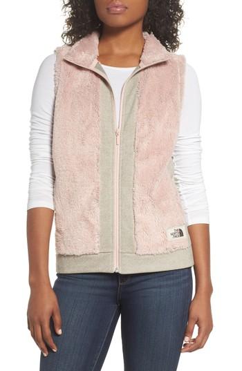 Women's The North Face Furry Fleece Vest - Pink