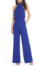 Women's Lulus Moment For Life Halter Jumpsuit - Blue