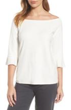Women's Nic+zoe Ballet Ruffle Cuff Top - Beige