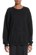 Women's Marc Jacobs Embroidered Logo Sweatshirt - Black