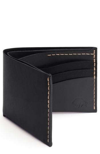 Men's Ezra Arthur No. 8 Leather Wallet - Black