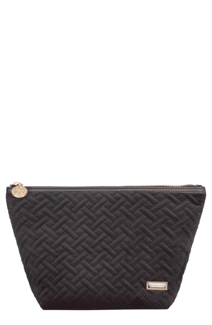 Stephanie Johnson Laura Large Trapezoid Cosmetics Bag, Size - Milan Black