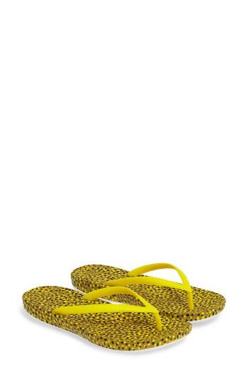 Women's Fitflop Iqushion(tm) Ergonomic Flip Flop M - Beige