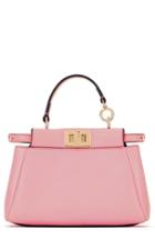 Fendi 'micro Peekaboo' Nappa Leather Bag - Pink