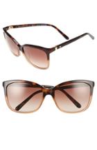 Women's Kate Spade New York Kasie 55mm Cat Eye Sunglasses - Havana/ Nude