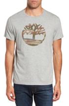 Men's Timberland Dunston River Camo Logo T-shirt - Grey