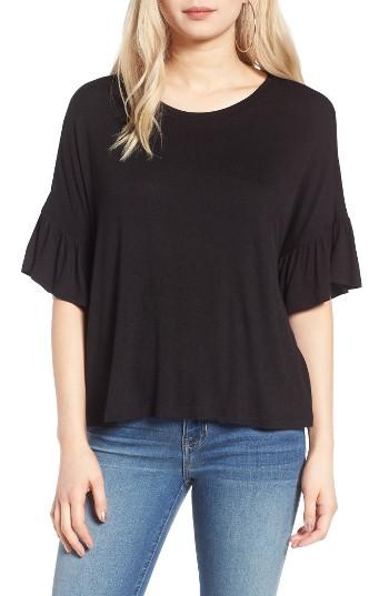 Women's Bp. Ruffle Tee - Black