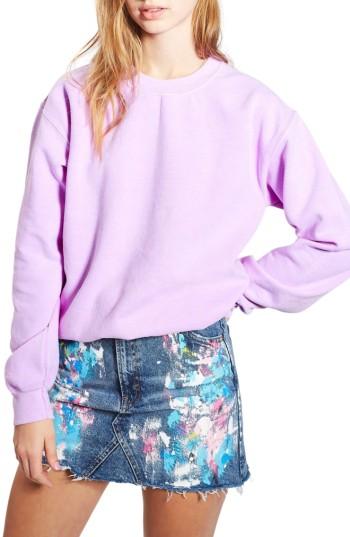 Women's Topshop Fluorescent Sweatshirt