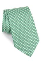 Men's Salvatore Ferragamo Eolo Print Silk Tie, Size - Green