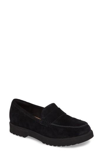 Women's Clarks Bellevue Hazen Loafer M - Black