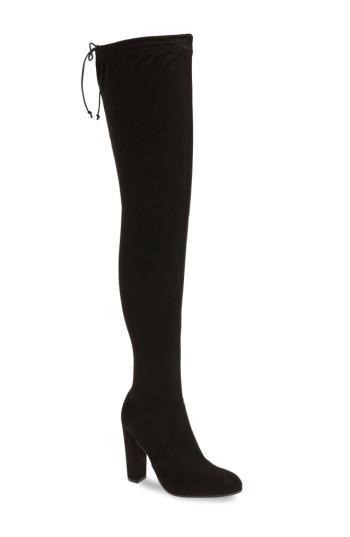 Women's Tony Bianco Tash Over The Knee Stretch Boot M - Black