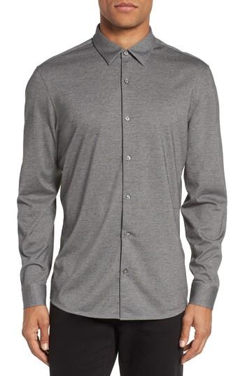 Men's Calibrate Knit Sport Shirt - Grey