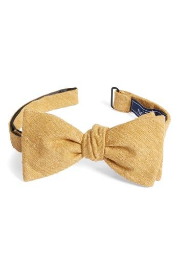 Men's The Tie Bar West Ridge Silk Bow Tie, Size - Yellow
