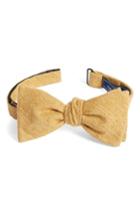Men's The Tie Bar West Ridge Silk Bow Tie, Size - Yellow