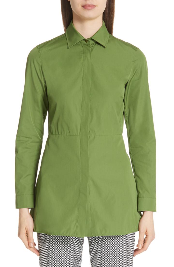Women's Max Mara Farea Silk Blouse Us / 38 It - Beige