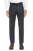 Men's Incotex Five-pocket Solid Wool Trousers - Grey