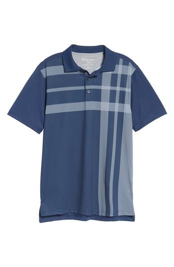 Men's Bobby Jones Xh20 Robertson Print Polo, Size - Blue