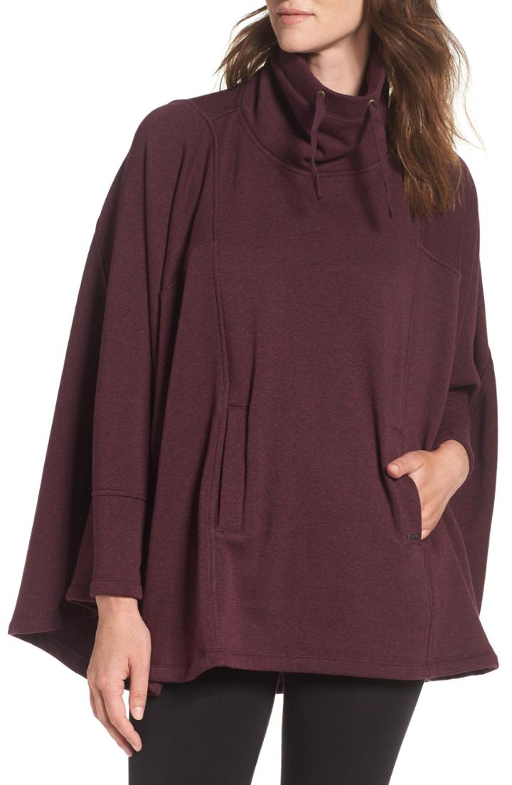 Women's Ugg Pichot Turtleneck Poncho - Burgundy