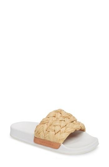 Women's Robert Clergerie Walter Woven Slide Sandal .5us / 39eu - White