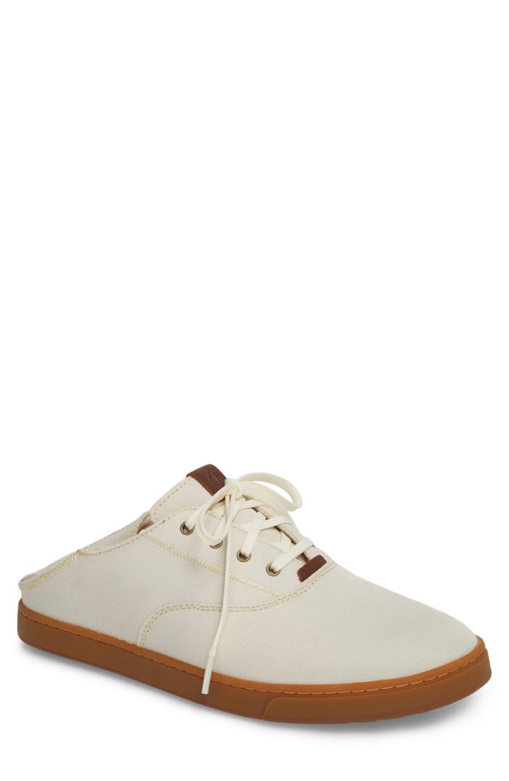 Men's Olukai Kahu Collapsible Lace-up Sneaker .5 M - Beige