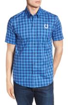 Men's Cutter & Buck Indianapolis Colts - Fremont Regular Fit Check Sport Shirt - Blue