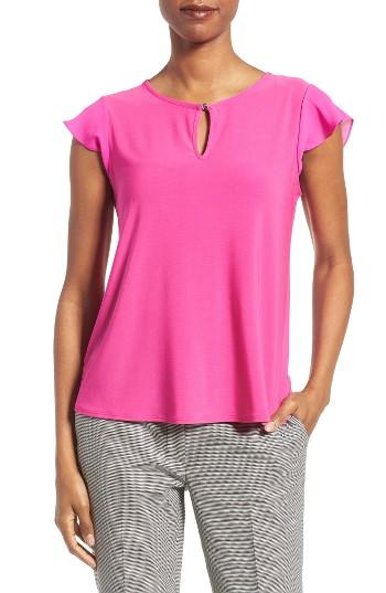 Women's Cece Flutter Sleeve Top