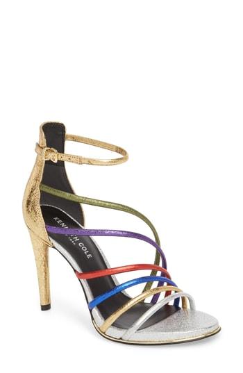 Women's Kenneth Cole New York Barletta Asymmetrical Strappy Sandal M - Purple